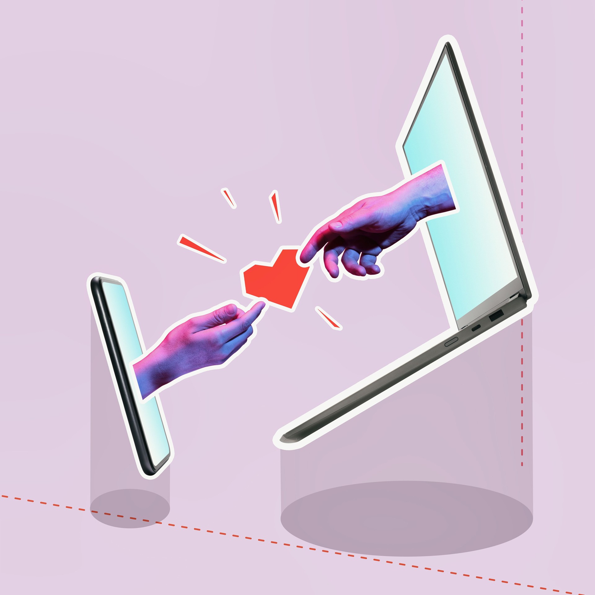 Concept of human relations in the digital age. Concept of human relations in the digital age.